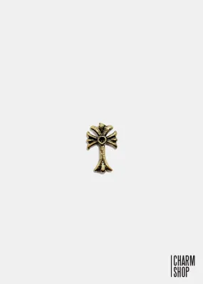 Decorative Gold Cross Locket Charm