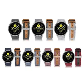 Denim & Leather Watch Straps Compatible with the Oppo Watch 3