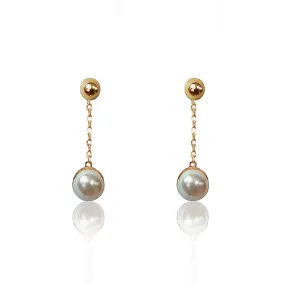 Drop Pearl Earrings