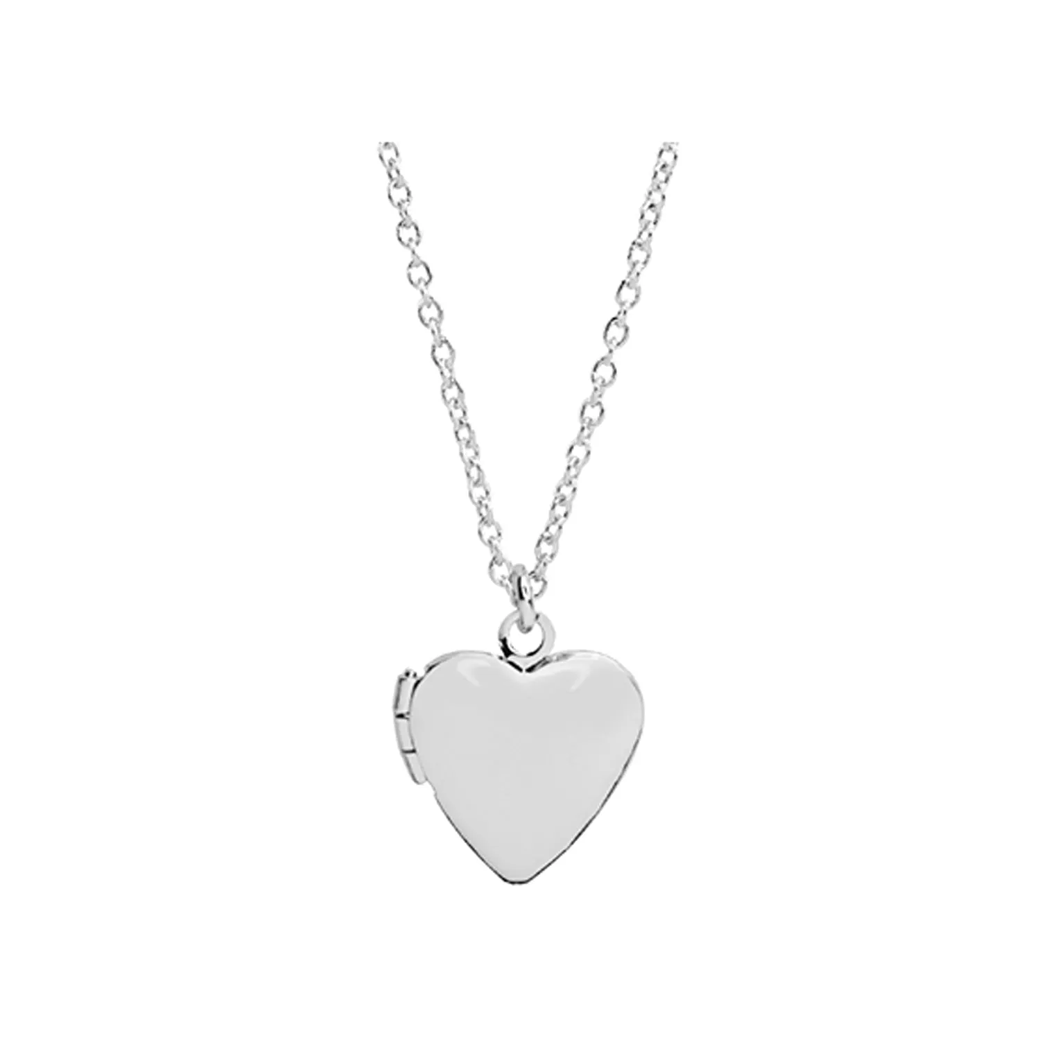 Empire Cove 14K Gold Sterling Silver Dipped Jewelry Heart Locket Pendant Necklace