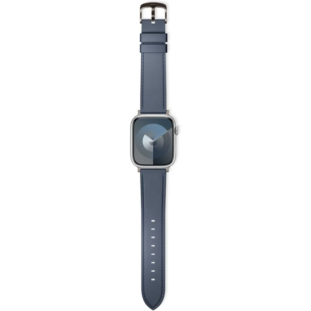 Epico Apple Watch (42/44/SE/45/46/49mm) Ægte Læder Rem - Blå