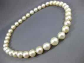 ESTATE AAA CREAM COLOR SOUTH SEA PEARL 3D CLASSIC CHOKER NECKLACE #26596