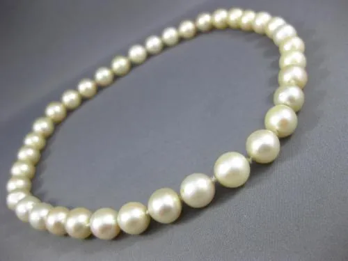 ESTATE AAA CREAM COLOR SOUTH SEA PEARL 3D CLASSIC CHOKER NECKLACE #26596