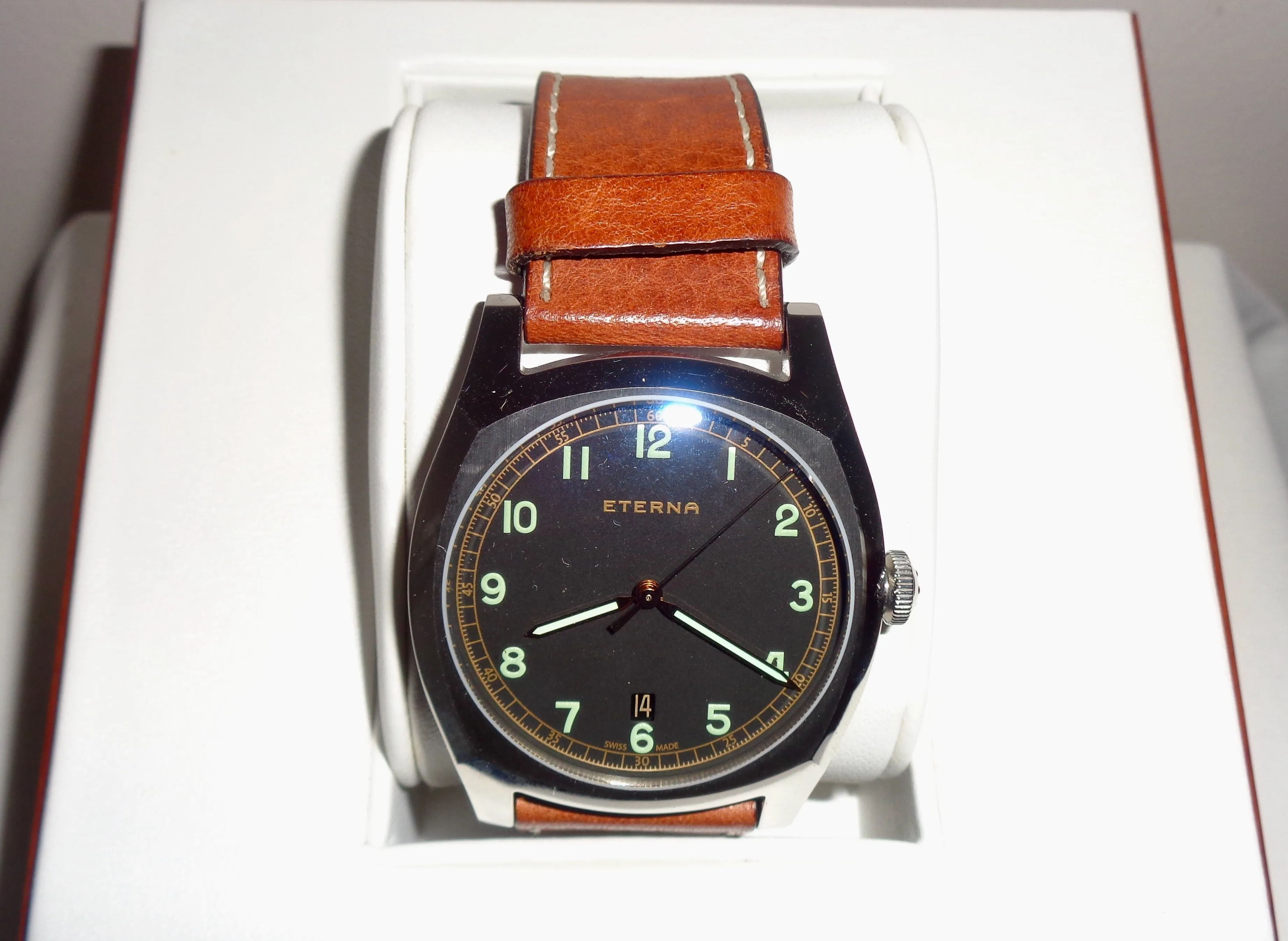 Eterna Heritage Wrist Watch Version Of A Majetek 1939 Czech Military Watch Model 1939.41.46.1298