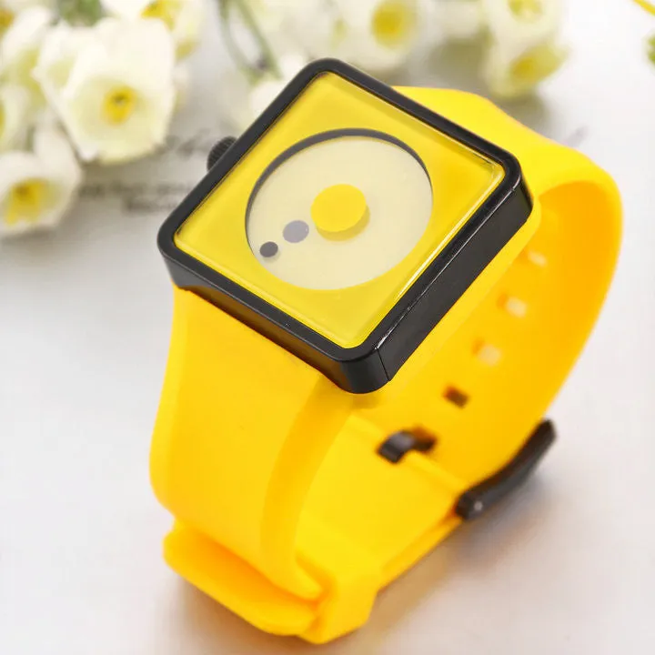 Fashion Men Smile Dot hours Quartz watches Unisex women Silicone Wristwatches Casual Watch Sports watch