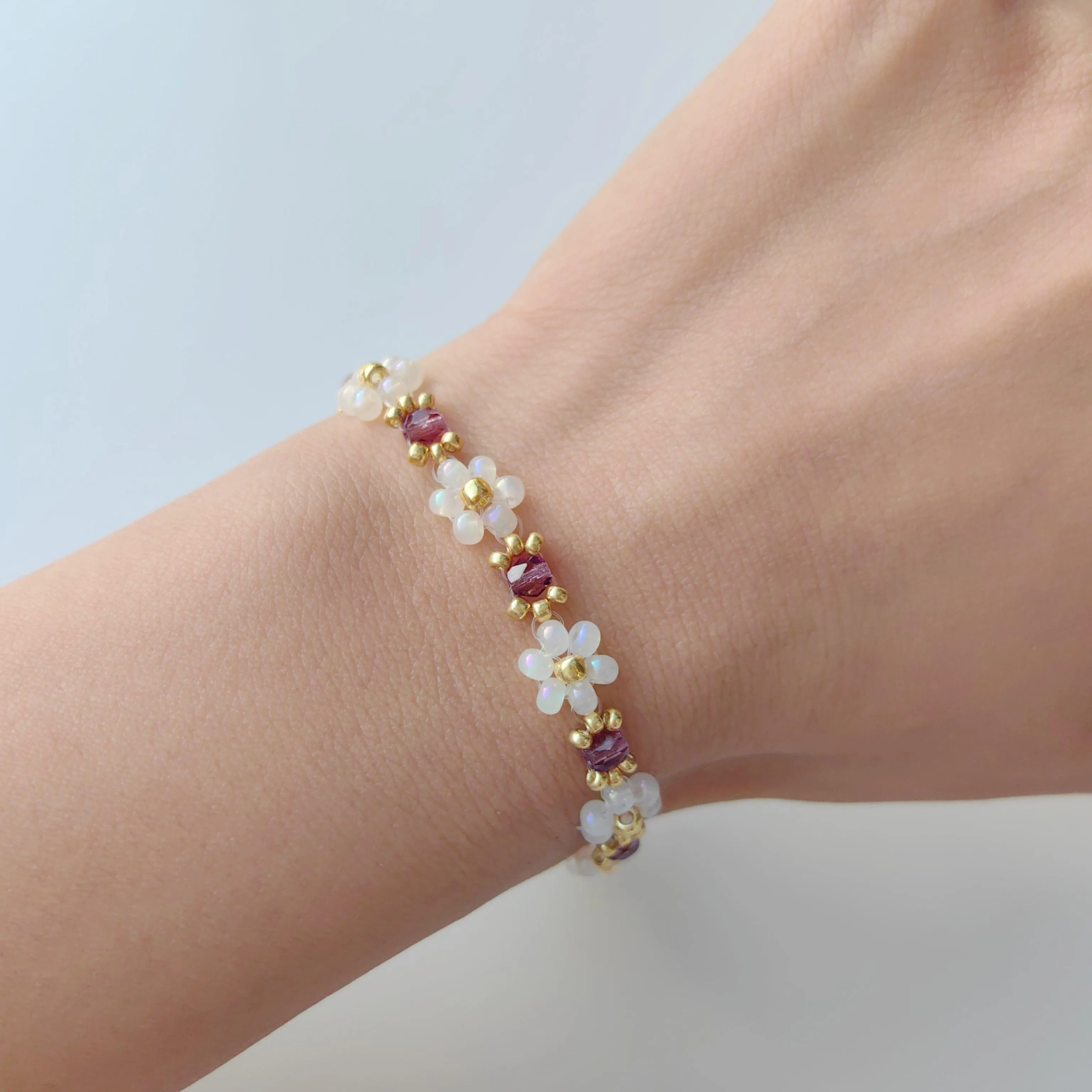 Floral Crystal Bracelet