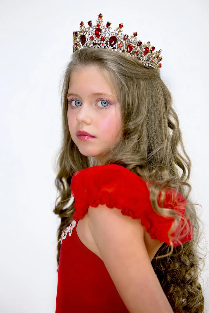 Gorgeous European Tiara in Red