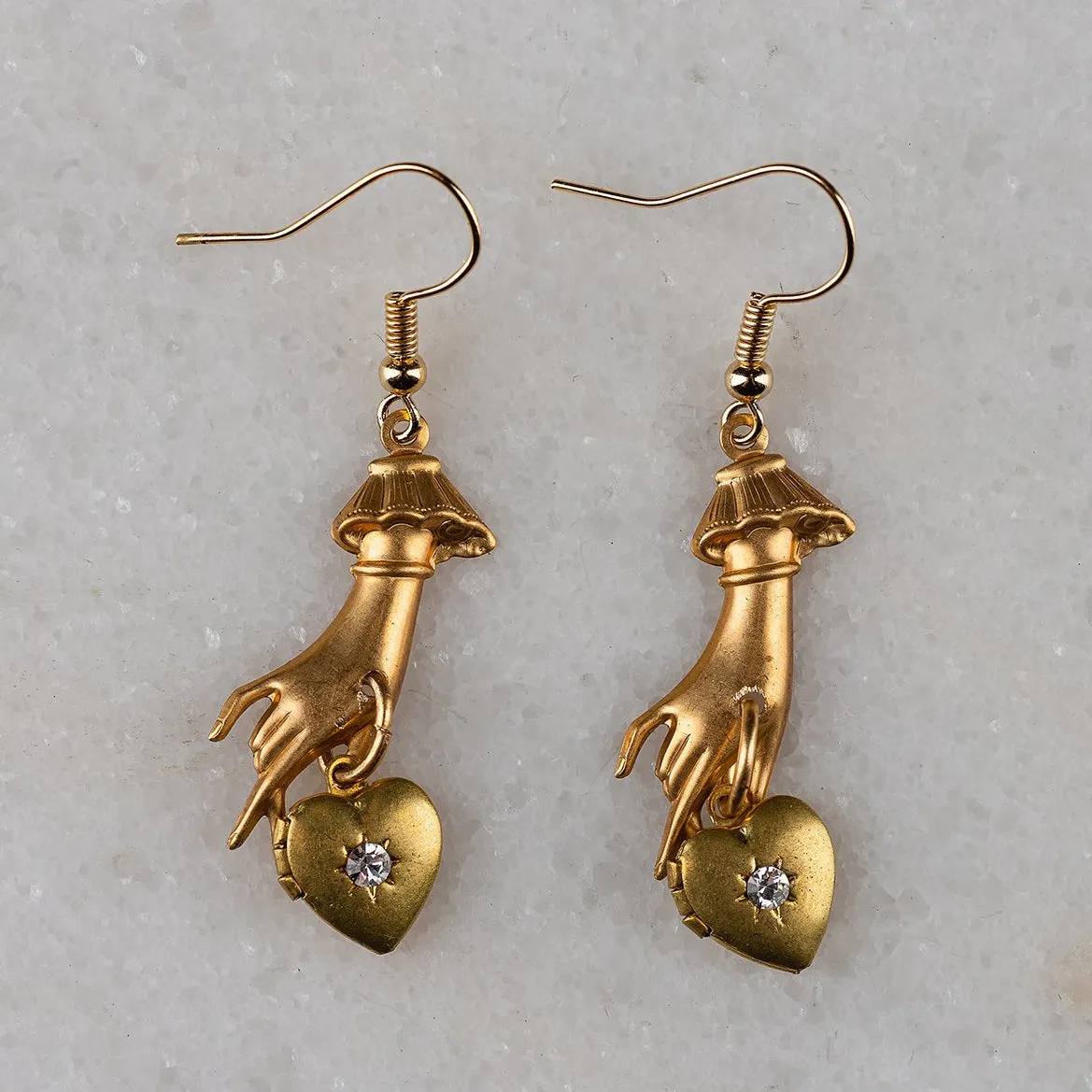 Heart in Hand Earrings