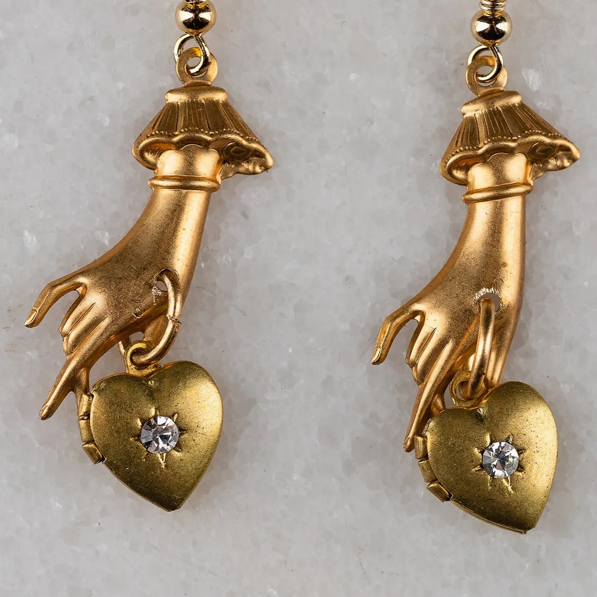 Heart in Hand Earrings