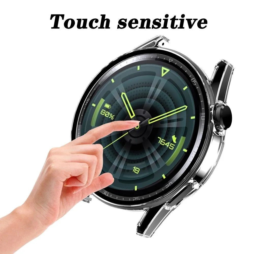 Huawei Watch GT 3 (46mm) electroplating frame with tempered glass - Transparent