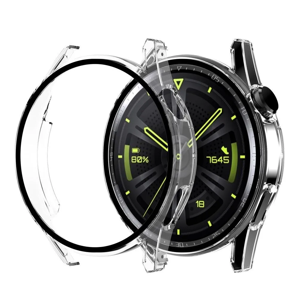 Huawei Watch GT 3 (46mm) electroplating frame with tempered glass - Transparent