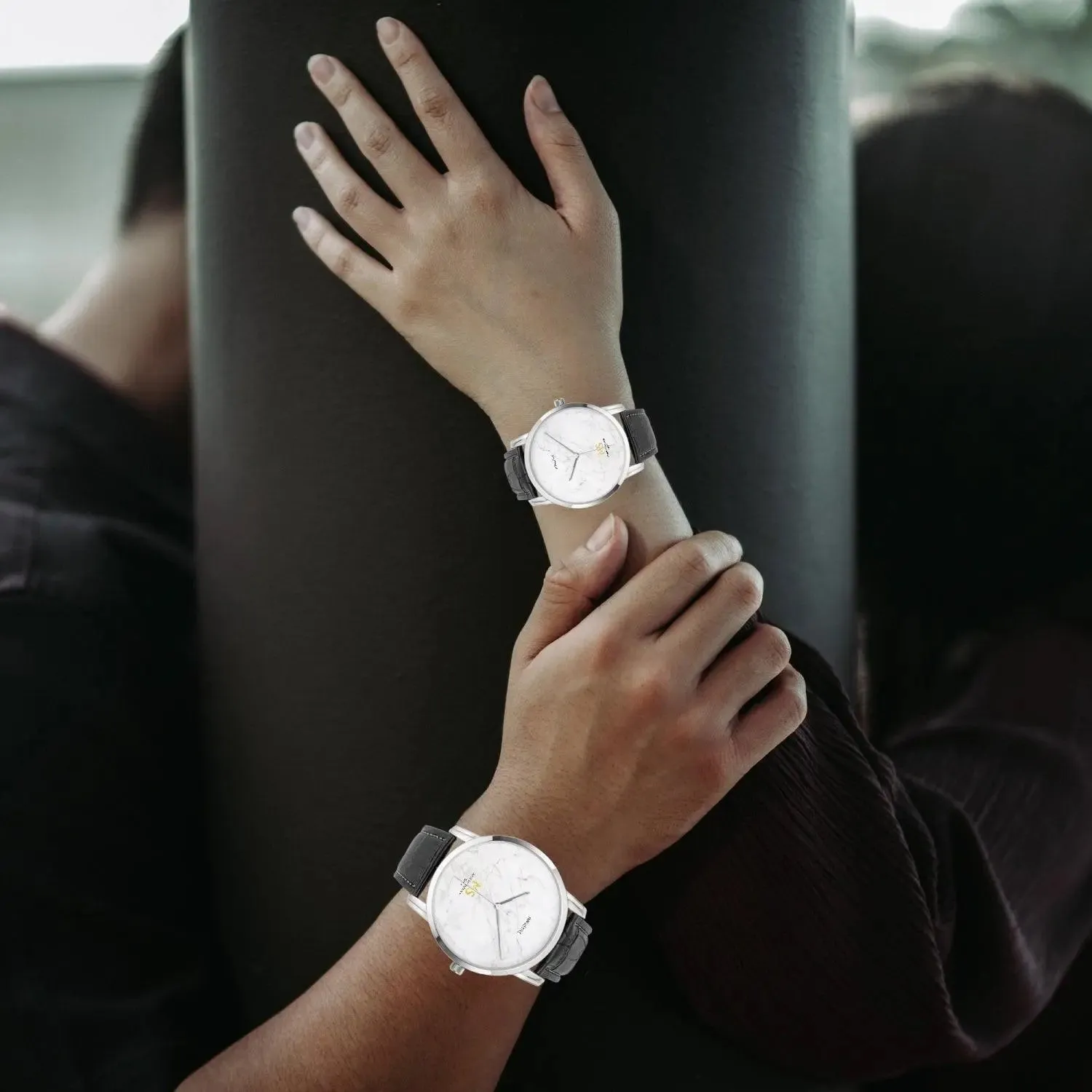 Instafamous Wide Type Quartz watch - Marble