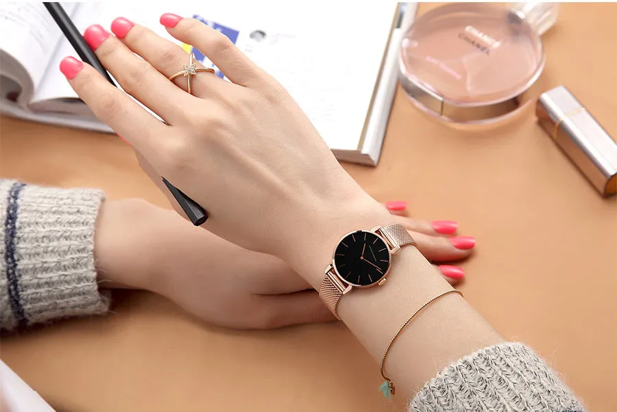 Japanese Movement Simple Waterproof Watch Appearance Patent Women's Watch