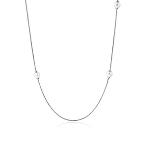 John Hardy "JH Essential" 36" Pearl Necklace in Sterling Silver