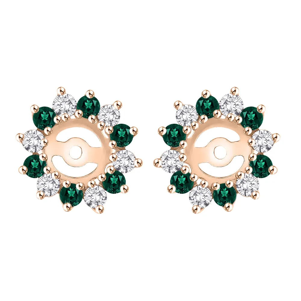 KATARINA Diamond and Gemstone Earring Jackets (5/8 cttw IJ, I1)