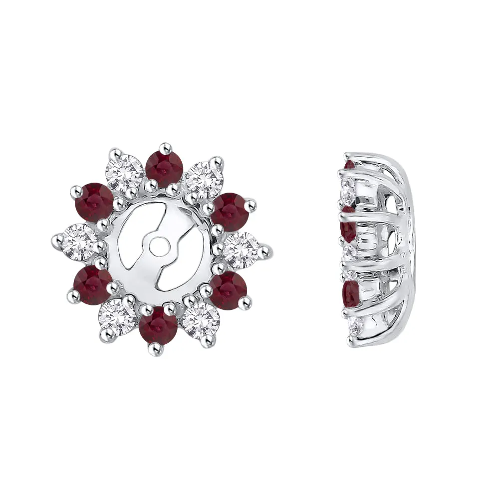 KATARINA Diamond and Gemstone Earring Jackets (5/8 cttw IJ, I1)