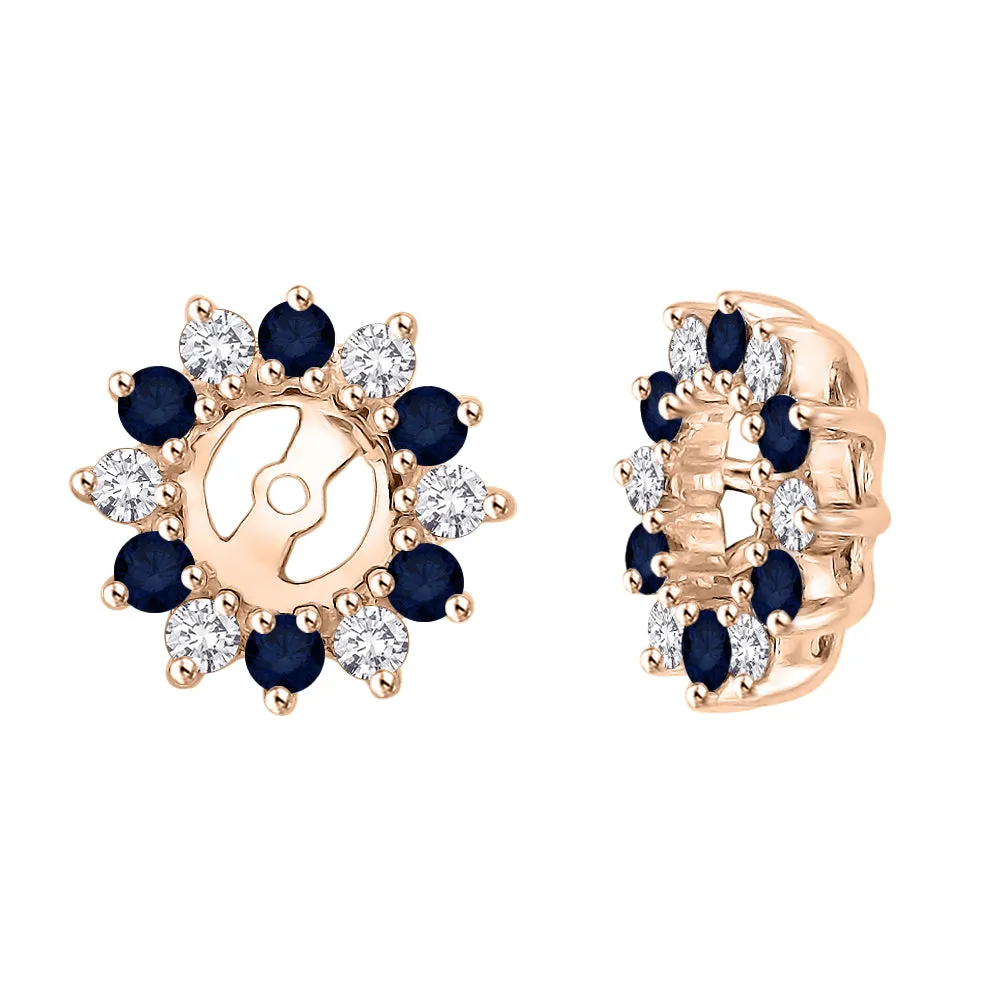 KATARINA Diamond and Gemstone Earring Jackets (5/8 cttw IJ, I1)