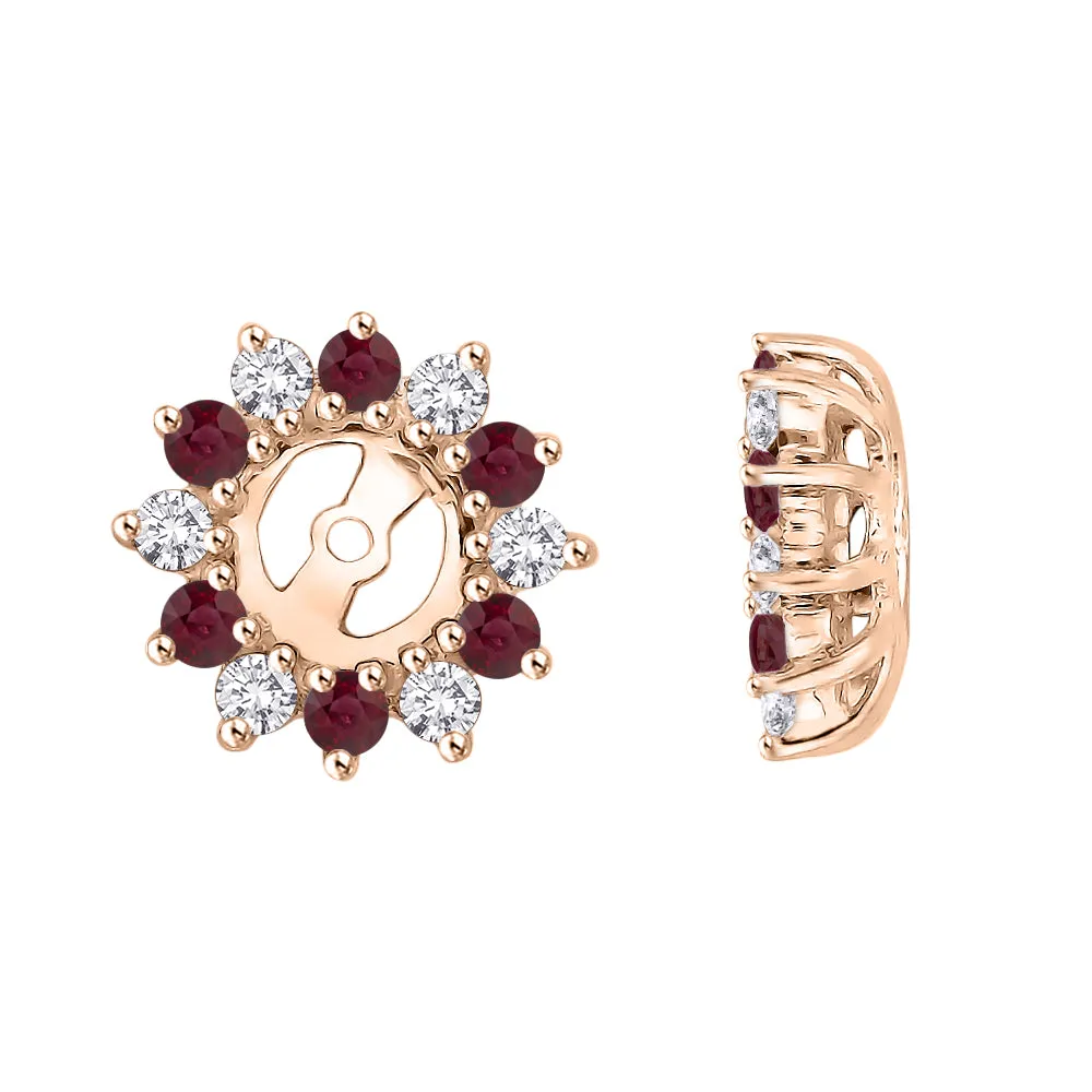 KATARINA Diamond and Gemstone Earring Jackets (5/8 cttw IJ, I1)