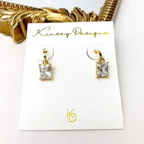 Kinsey Designs | Prism Huggie Gold Earrings with CZ Crystals