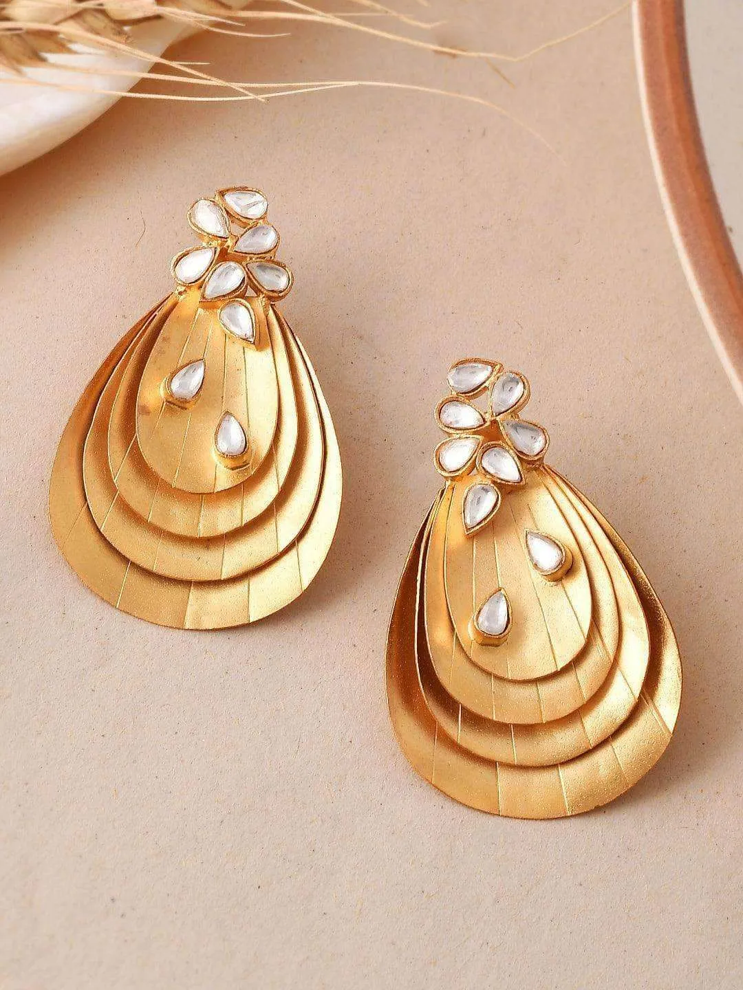 Layered Oval Earrings