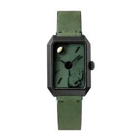 Limited Rabbit Edition Concrete Watch Manual Wind_Moss green (Woman)