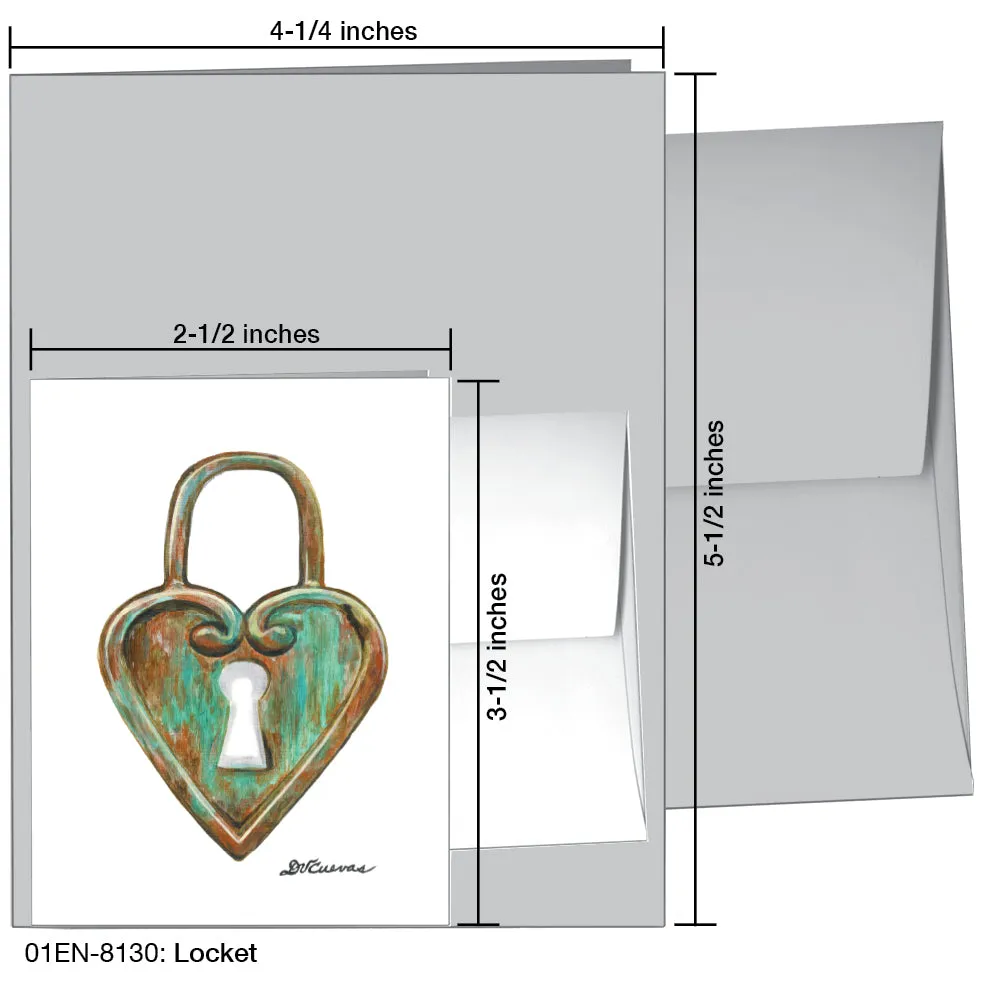 Locket, Greeting Card (8130)