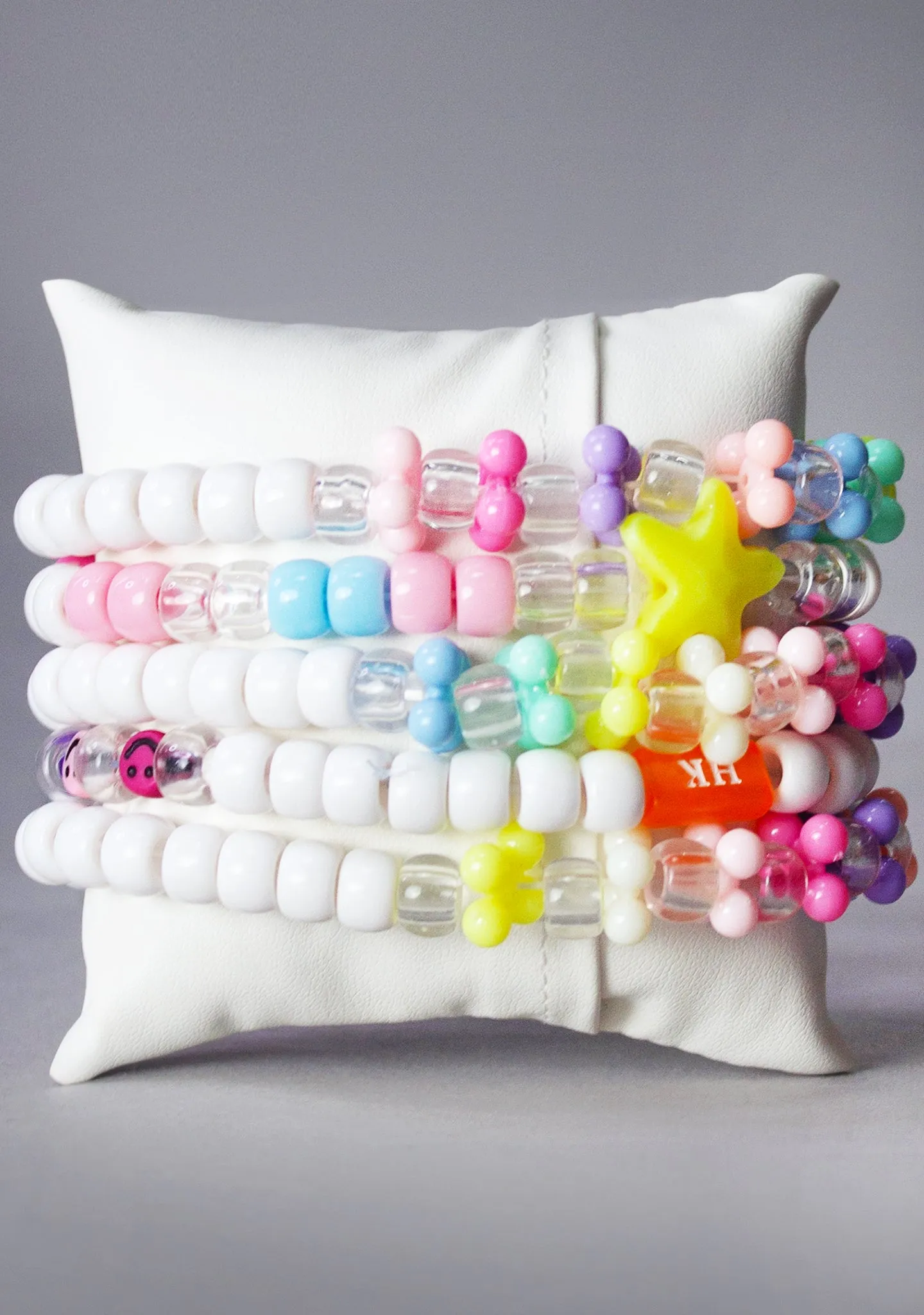 Love Unity Respect 5PC Stacked Rave Kandi Bracelet