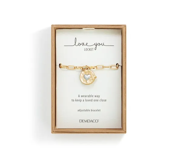 Love you Locket Bracelet - Gold