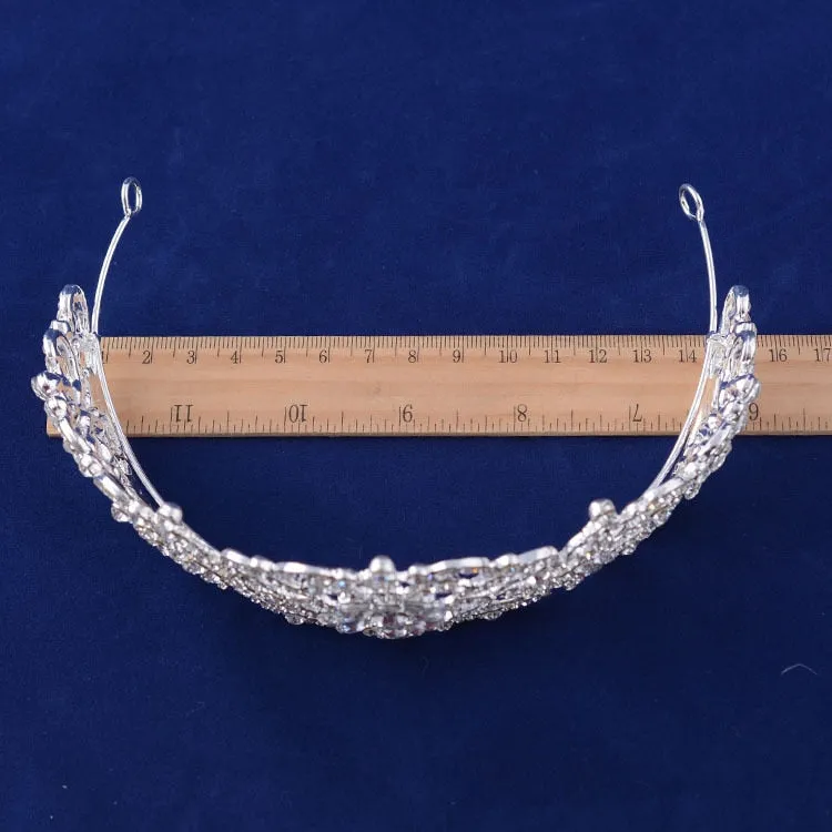 Luxury Crystal Rhinestones Royal Princess Bridal Tiaras Crown Rhinestone Pageant Crowns Bride Headbands Wedding Hair Accessories