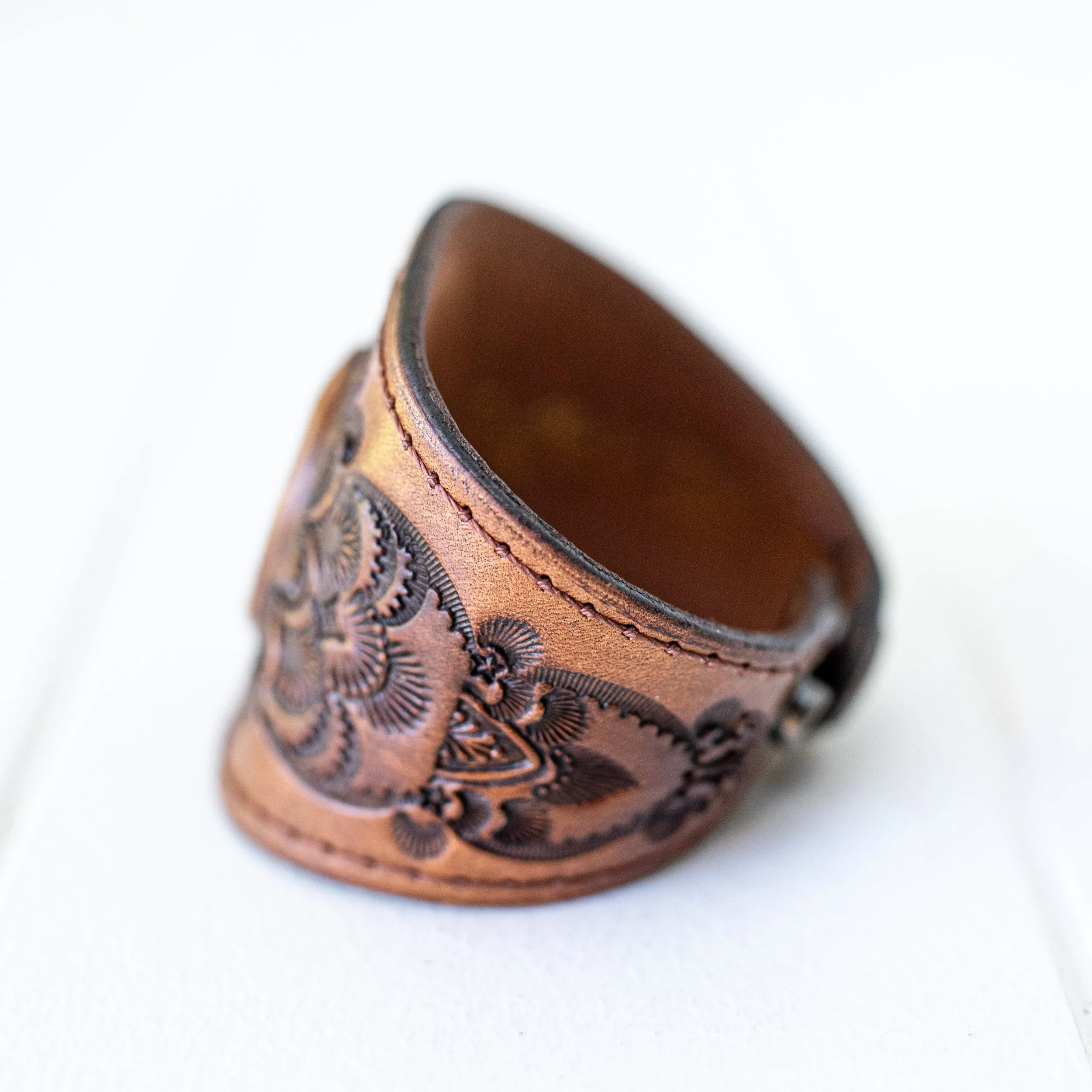 Mandala Cuff with African Turquoise