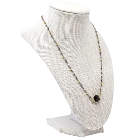 Megan Black Gem Necklace