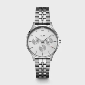 Minuit Multifunction Watch Steel, Full Silver Colour