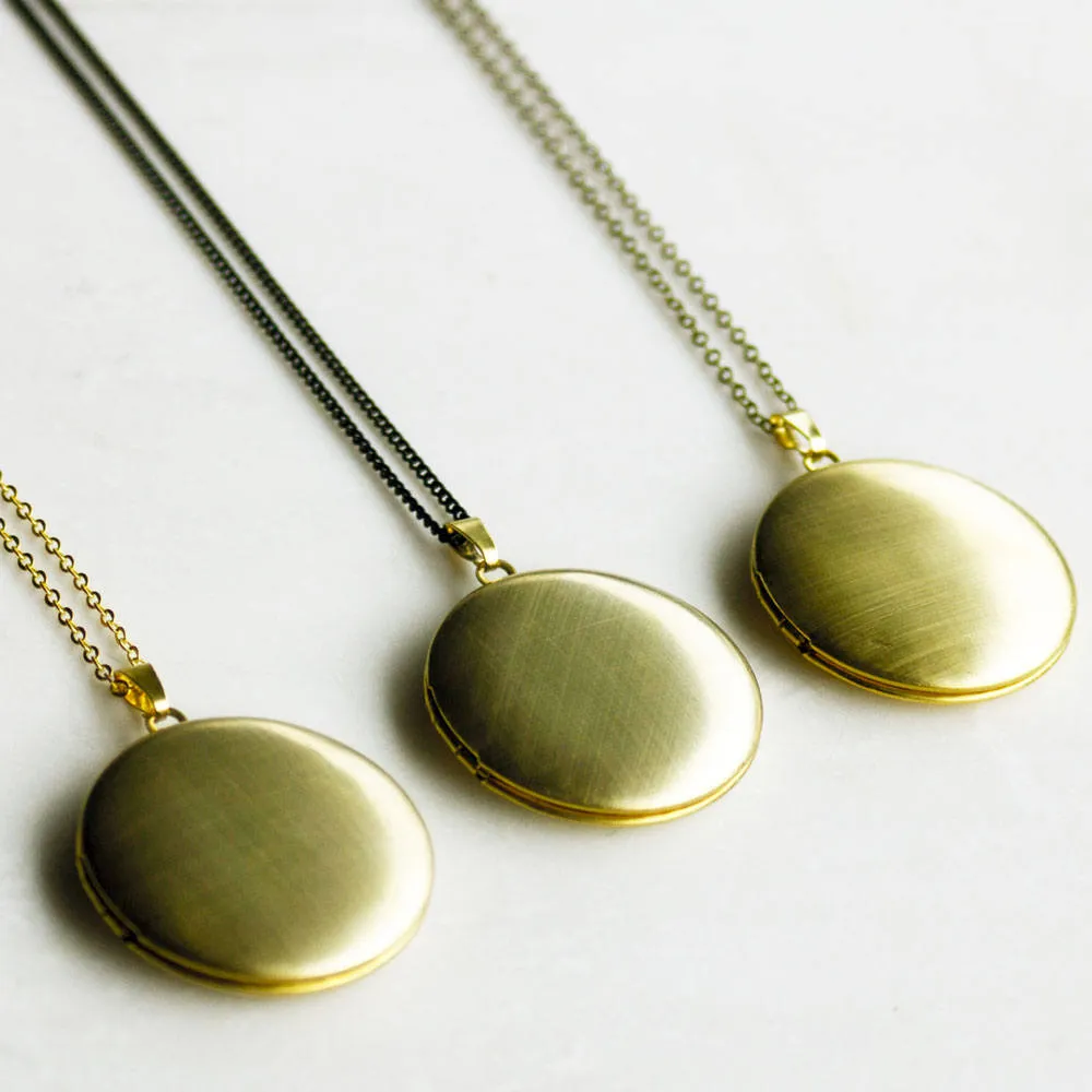 Modern Gold Locket