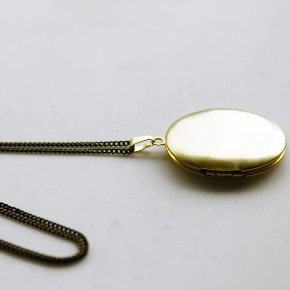 Modern Gold Locket