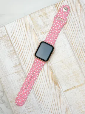 Molar Printed Silicone Smart Watch Band - Pink