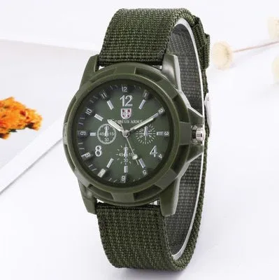 Multifunctional Outdoor Luminous Men's Watch Men's Watch Woven Belt Student Watch Quartz Watch