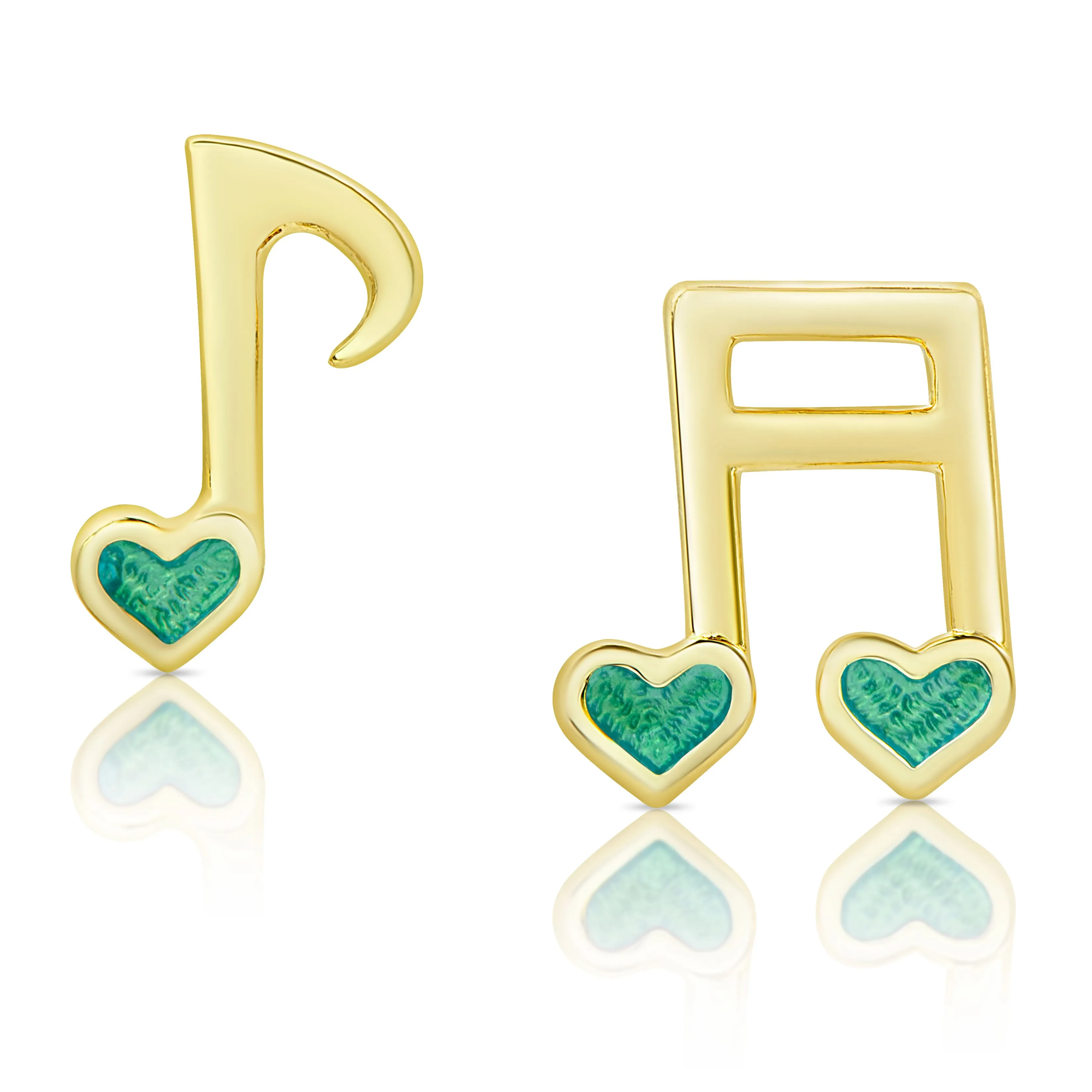 Musical Notes Stud Earrings