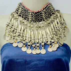 Nomadic Gypsy Necklace With Fish Motifs and Coins