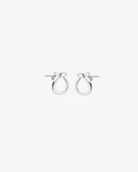 Ocean drop studs silver