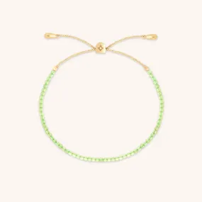 Olivine Gemstone Bracelet in 9k Gold