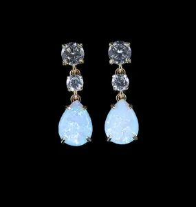 Opal Paste Long Earrings