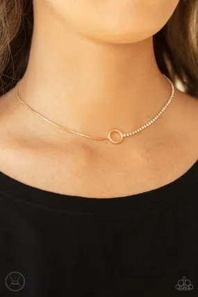 Paparazzi Gotta Split Necklace Gold (Choker)