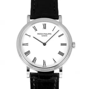 Patek Philippe Calatrava 5120G-001 White Dial Used Watch Men's