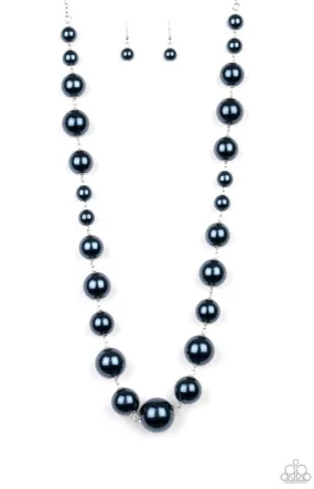 Pearl Prodigy  Blue Necklace  - Paparazzi Accessories