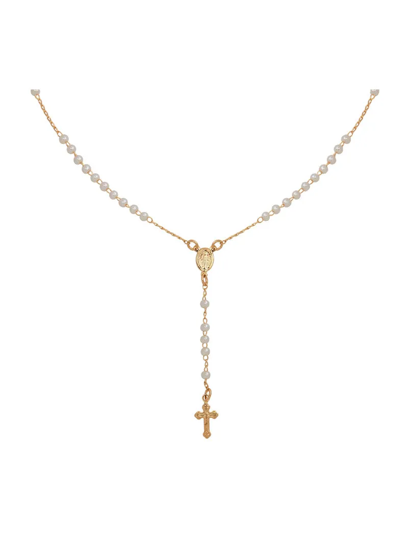 Pearl Rosary Necklace