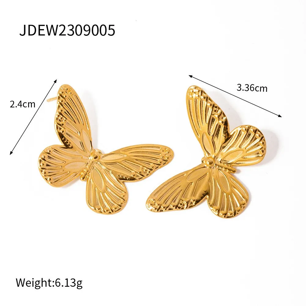 Pre Order:  Butterfly Gold Earrings