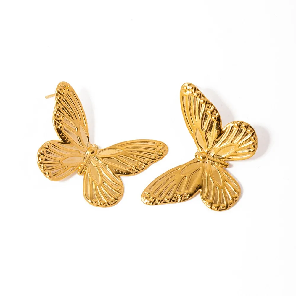 Pre Order:  Butterfly Gold Earrings