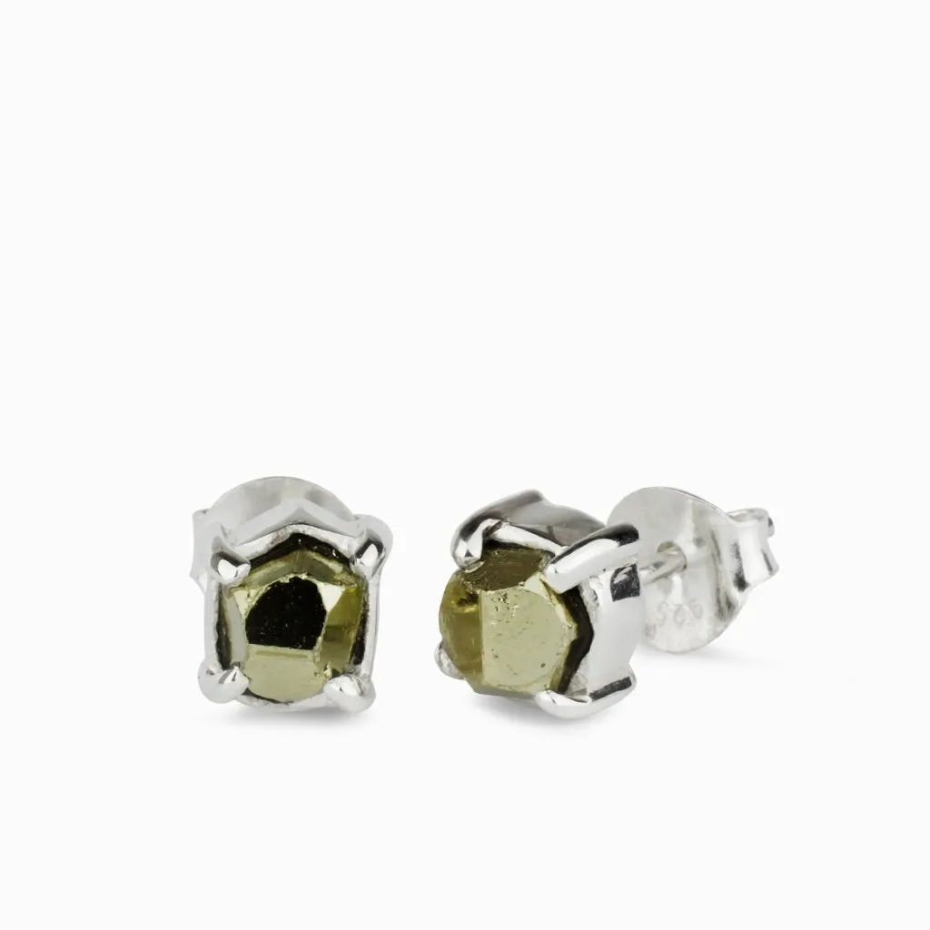 Pyrite Stud Earrings