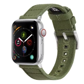 Ritche Army Green Canvas Watch Band For Apple Watch Series 7/6/5/4/3/2/1/SE