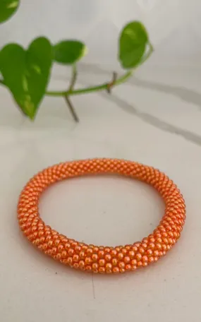 Rolling Beaded Bracelet - Orange